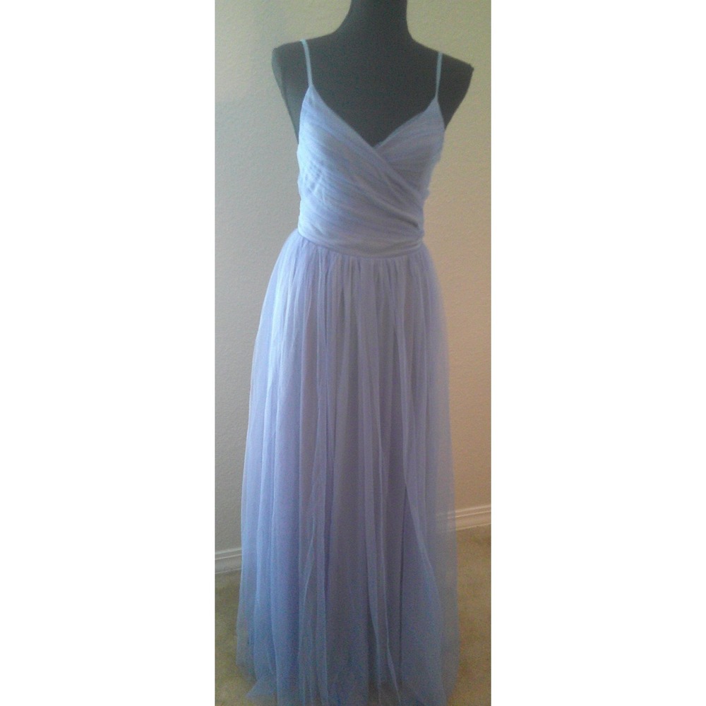 Dressalisa Brand Light Blue Formal Gown Size XL with Adjustable Spaghetti Straps